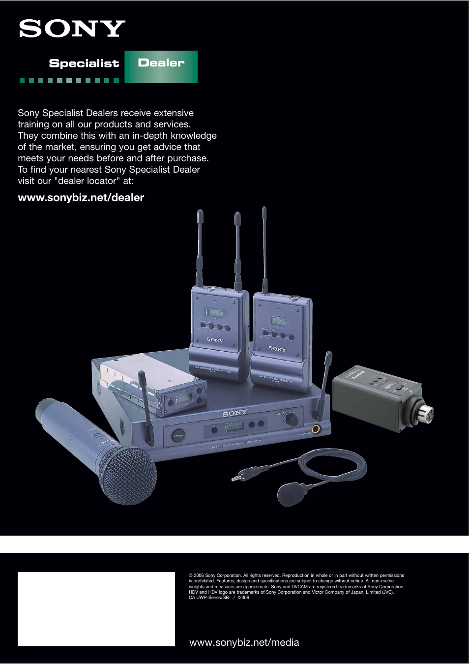 Sony UWP Series User Manual | Page 12 / 12