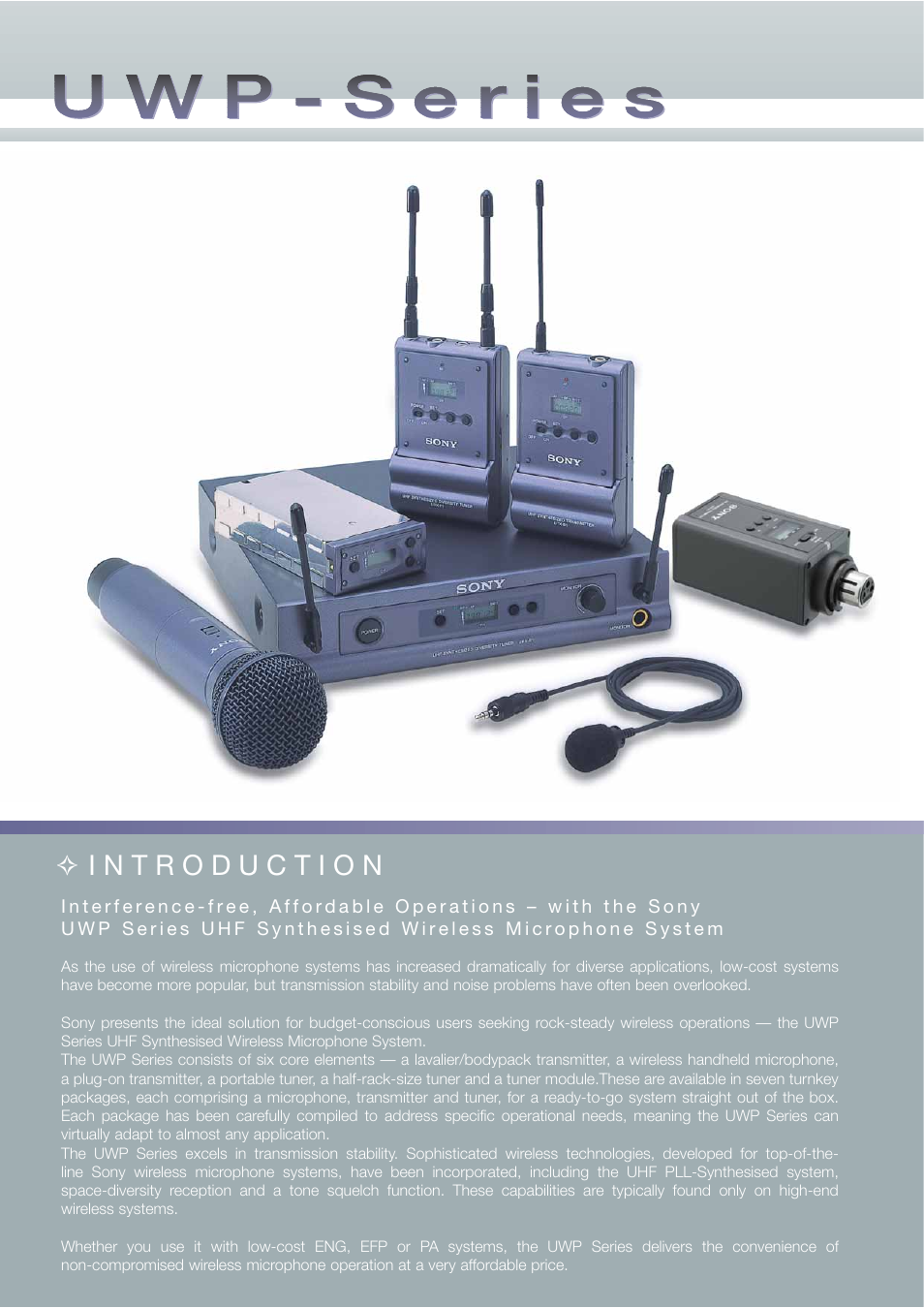 Sony UWP Series User Manual | Page 2 / 12