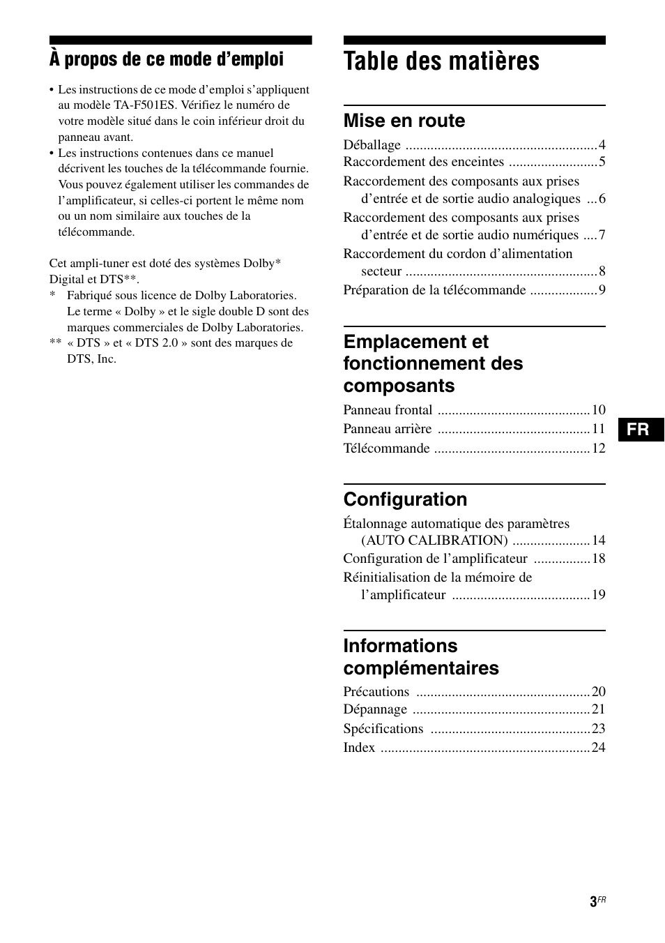Sony TA-F501ES User Manual | Page 25 / 96