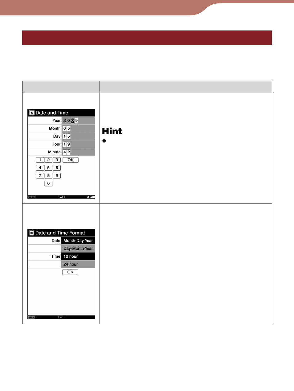 Settings menu items | Sony Reader 4-153-621-14(1) User Manual | Page 141 / 190