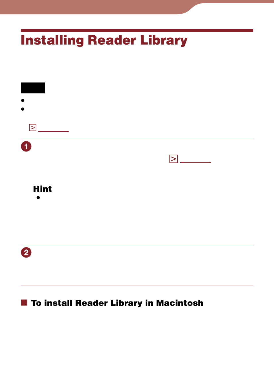 Installing reader library, Ws only) | Sony Reader 4-153-621-14(1) User Manual | Page 17 / 190