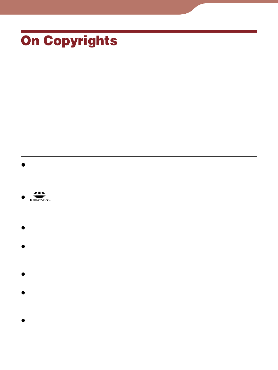 On copyrights | Sony Reader 4-153-621-14(1) User Manual | Page 183 / 190