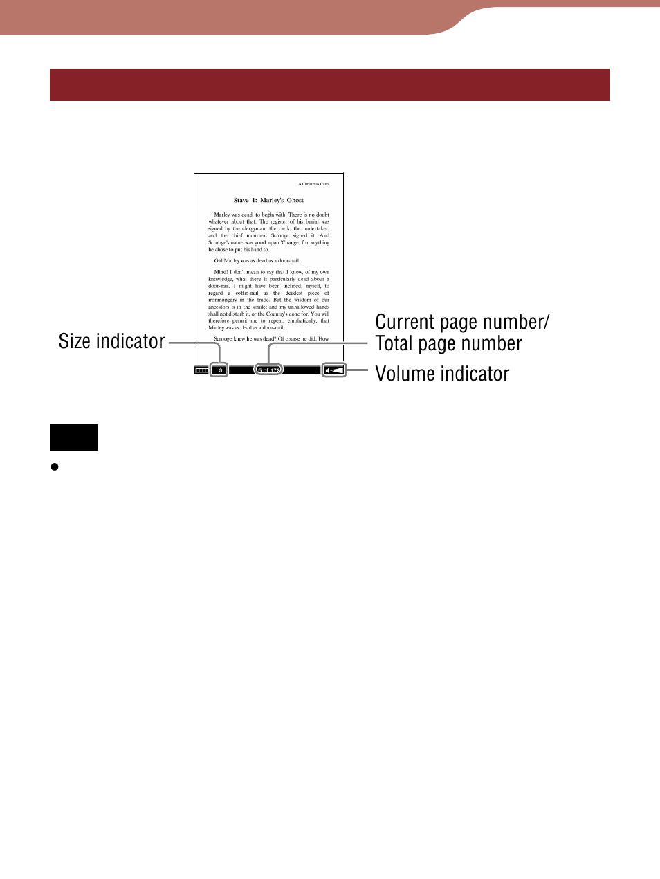 Operations on the book page | Sony Reader 4-153-621-14(1) User Manual | Page 69 / 190