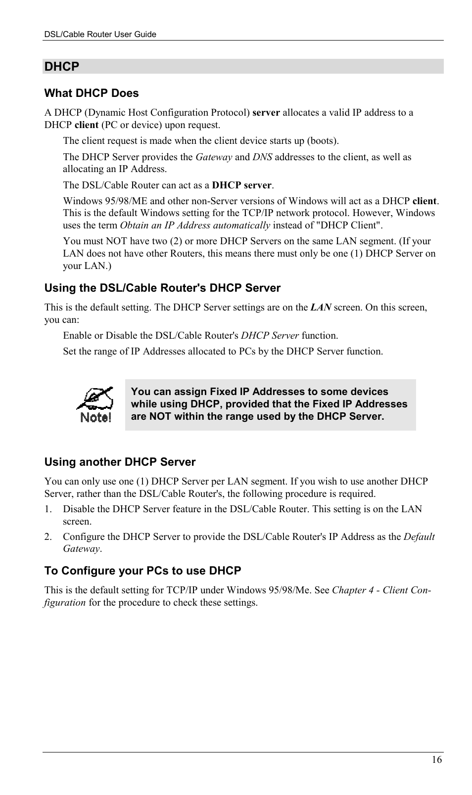 Dhcp | Sony SS2624 User Manual | Page 19 / 91