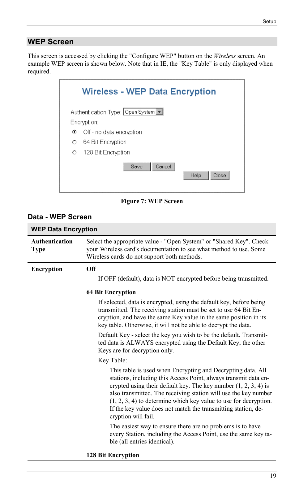 Wep screen | Sony SS2624 User Manual | Page 22 / 91
