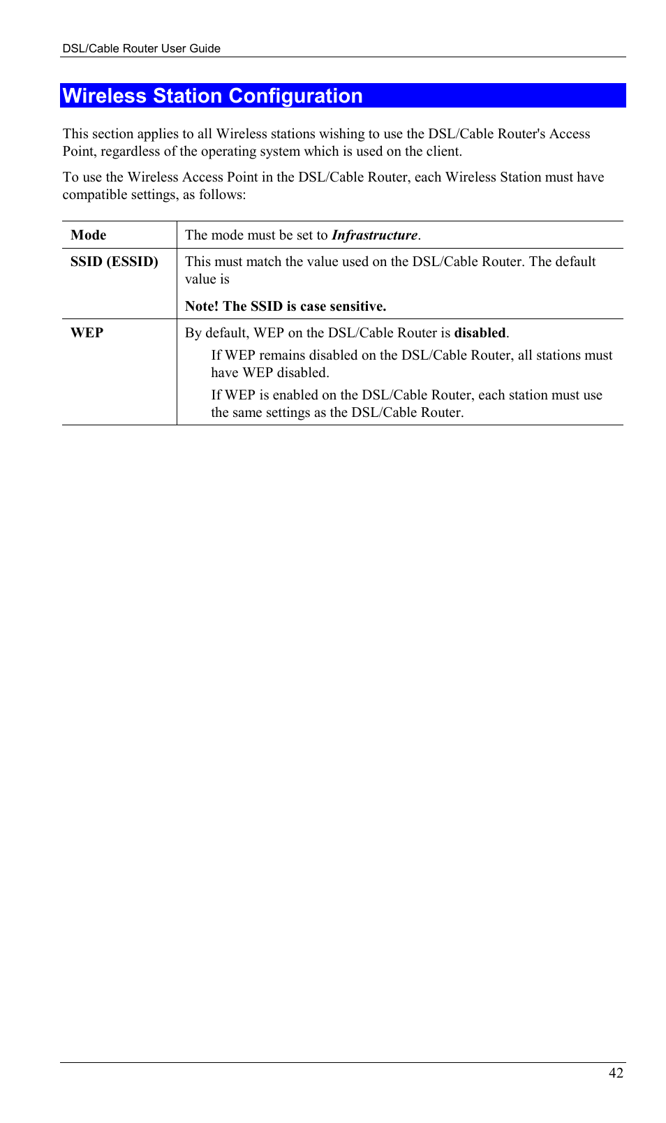 Wireless station configuration | Sony SS2624 User Manual | Page 45 / 91