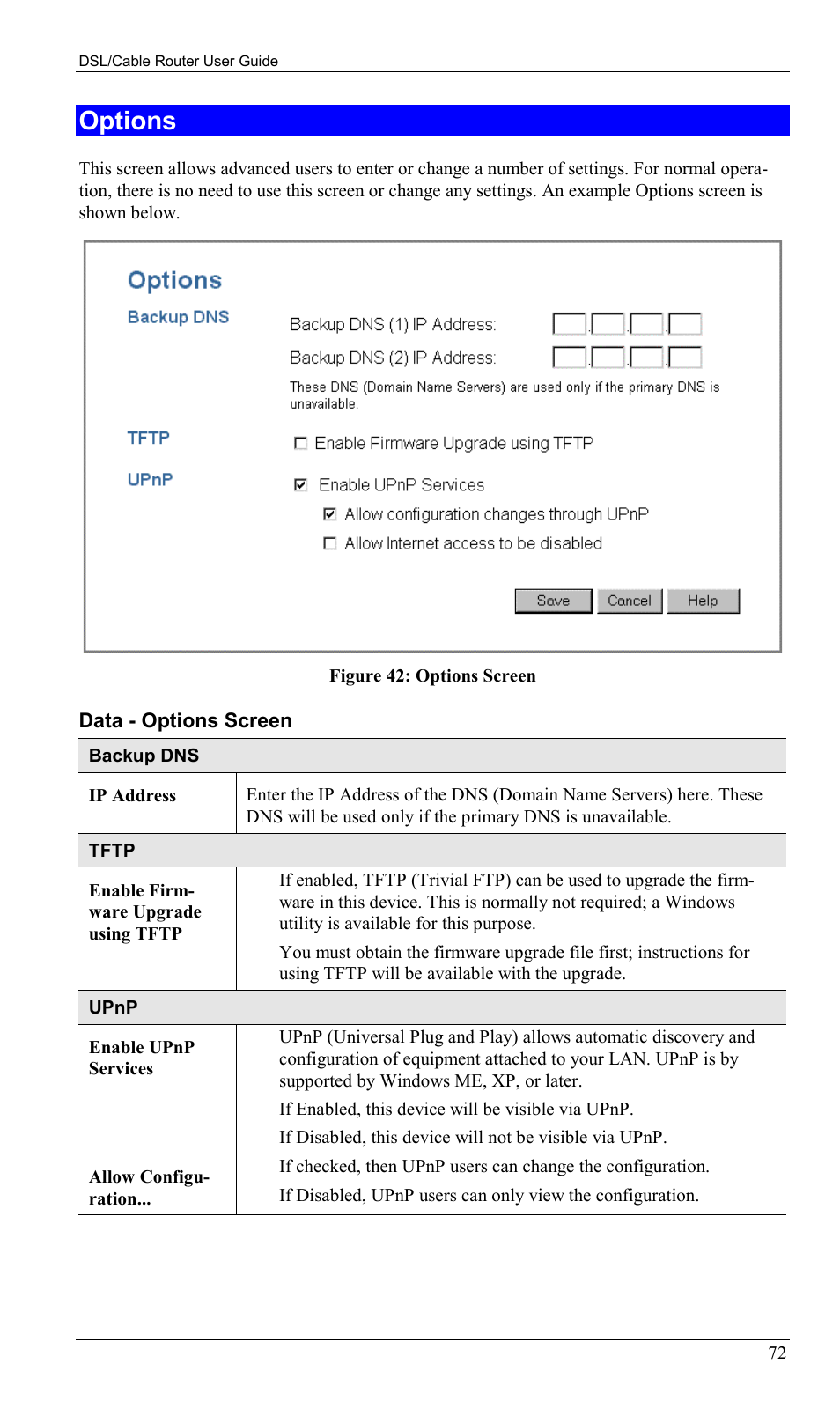 Options | Sony SS2624 User Manual | Page 75 / 91