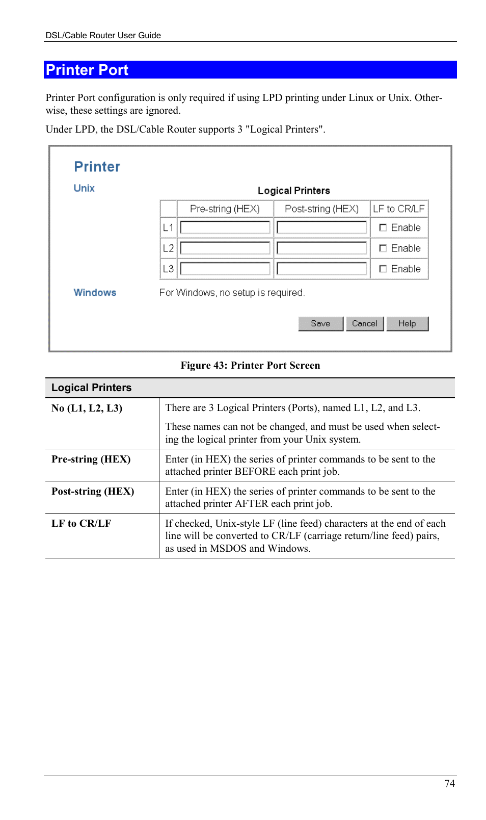 Printer port | Sony SS2624 User Manual | Page 77 / 91