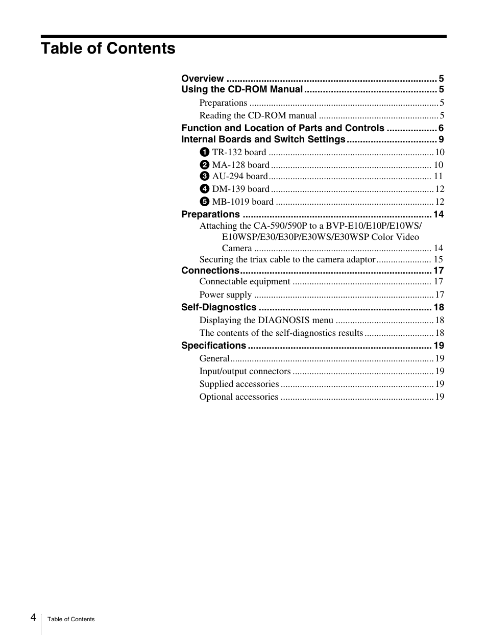 Sony CA-590 User Manual | Page 4 / 22