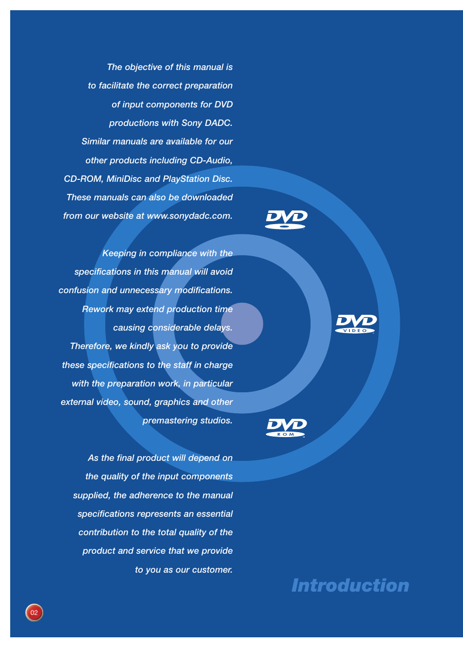 Introduction | Sony DVD Rom/DVD Video User Manual | Page 2 / 54