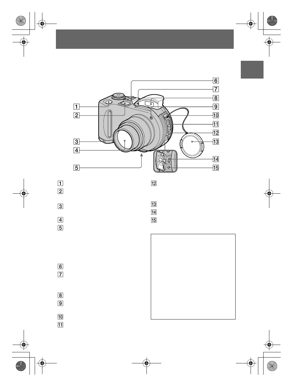 Getting started, Identifying the parts | Sony CD300 User Manual | Page 7 / 108