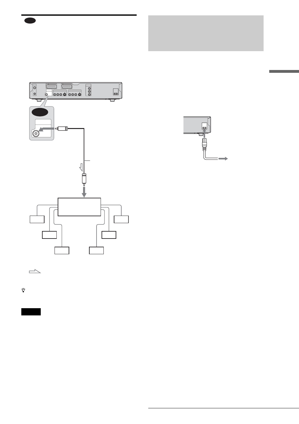 Step 5: connecting the mains lead, Basic h o ok ups and set tings | Sony RDR-GX3 User Manual | Page 21 / 100