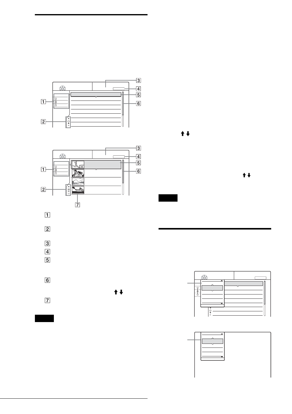 Title list, Tool, Title list tool | About the types of title list menus, Press title list. the title list menu appears, Press tool. the tool menu appears, Guide to displays | Sony RDR-GX3 User Manual | Page 32 / 100