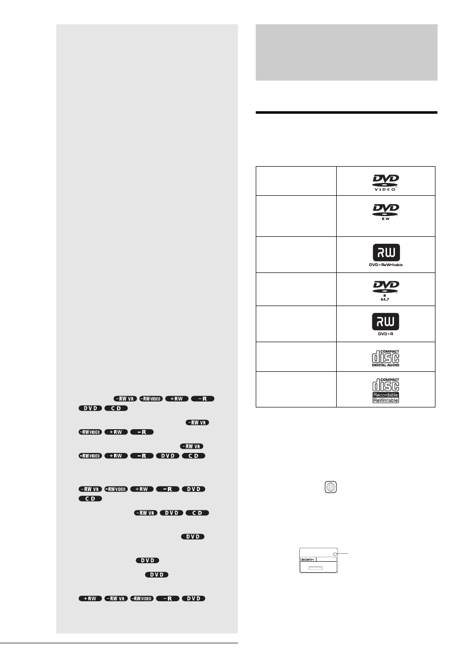 Playback, Before playing, Playable discs | Region code (dvd video only) | Sony RDR-GX3 User Manual | Page 50 / 100