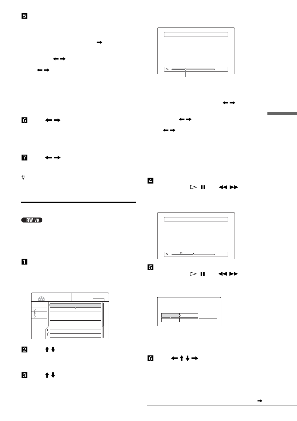 Erasing a section of a title (a-b erase), Editi ng a dvd, F press < / , to select “ok,” then press enter | G press < / , to select “ok,” then press enter, A press title list | Sony RDR-GX3 User Manual | Page 67 / 100