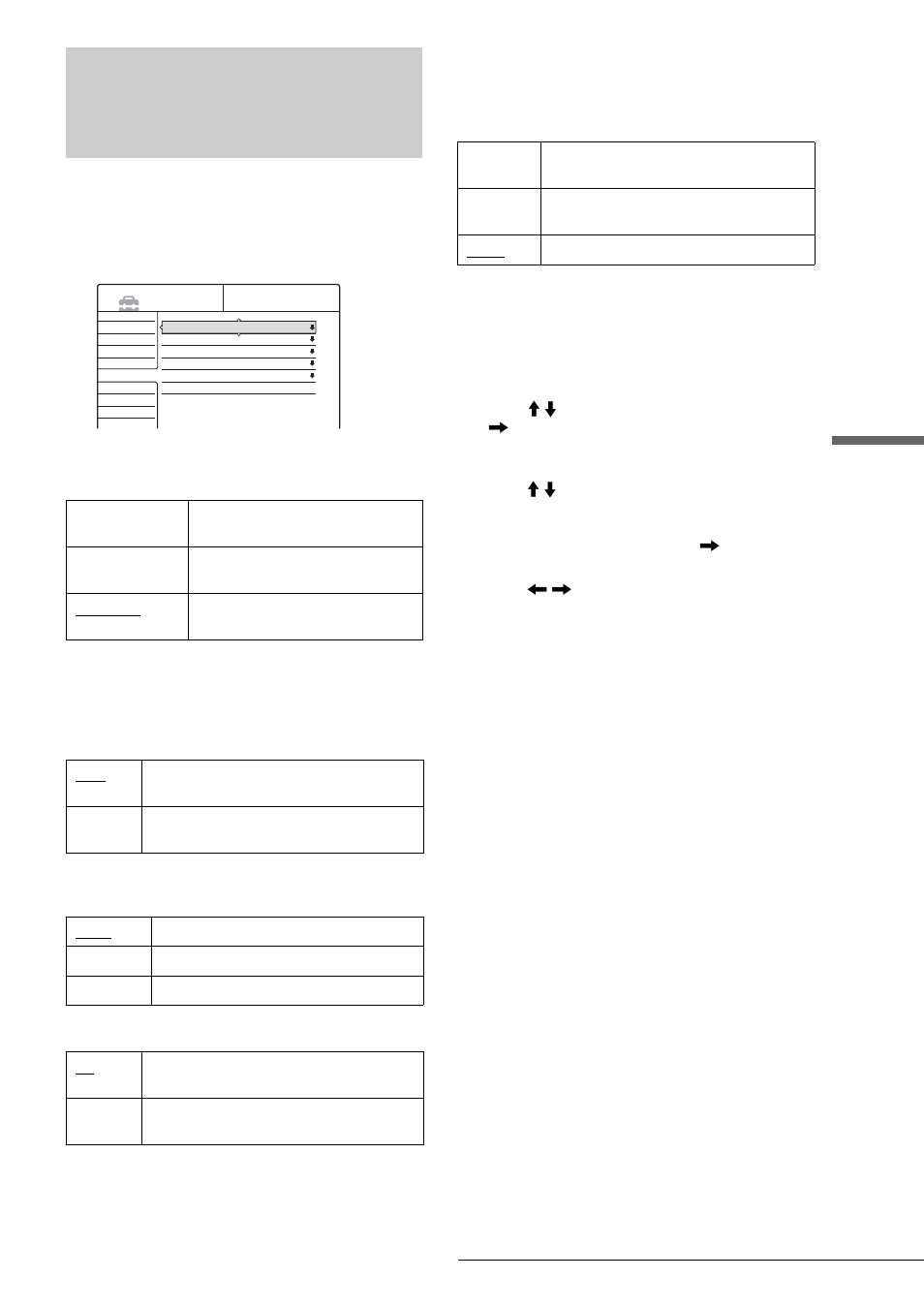 Options settings, Se tti ngs and a d justments, Format disc (dvd-rw only) | Dimmer, Auto display command mode, Factory setup | Sony RDR-GX3 User Manual | Page 87 / 100