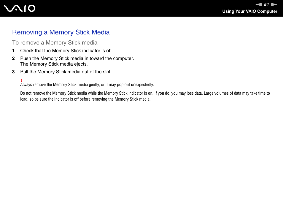 Sony VAIO VGN-SZ600 User Manual | Page 54 / 216