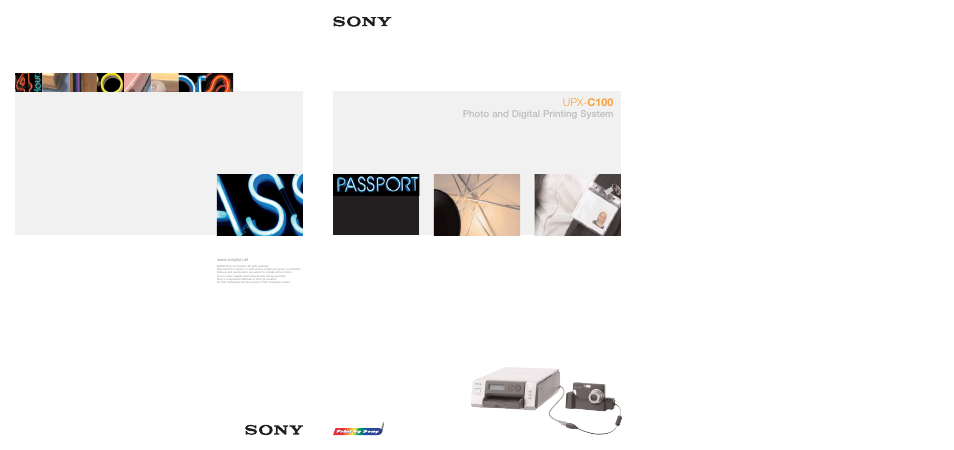 Sony UPX-C100 User Manual | 3 pages