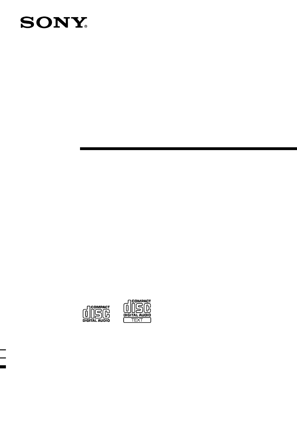 Sony CDP-XE270 User Manual | 20 pages