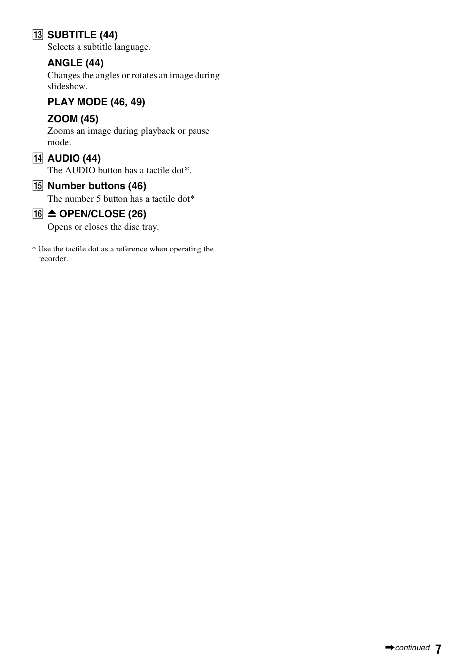 Sony RDR-GX257 User Manual | Page 7 / 84