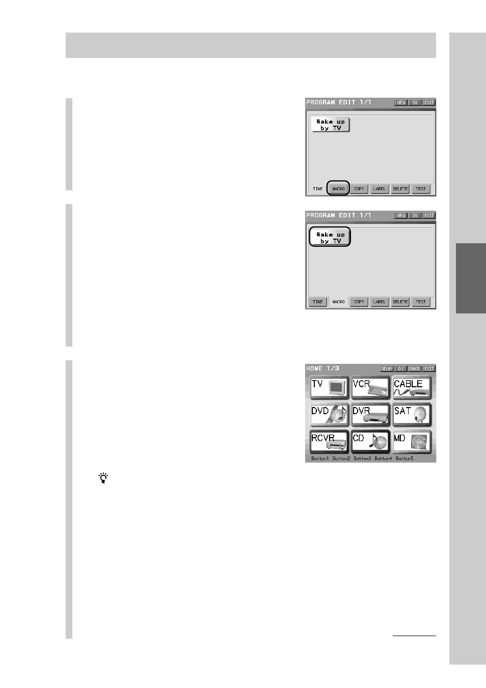 Step 3: programming a macro | Sony RM-NX7000 User Manual | Page 135 / 252