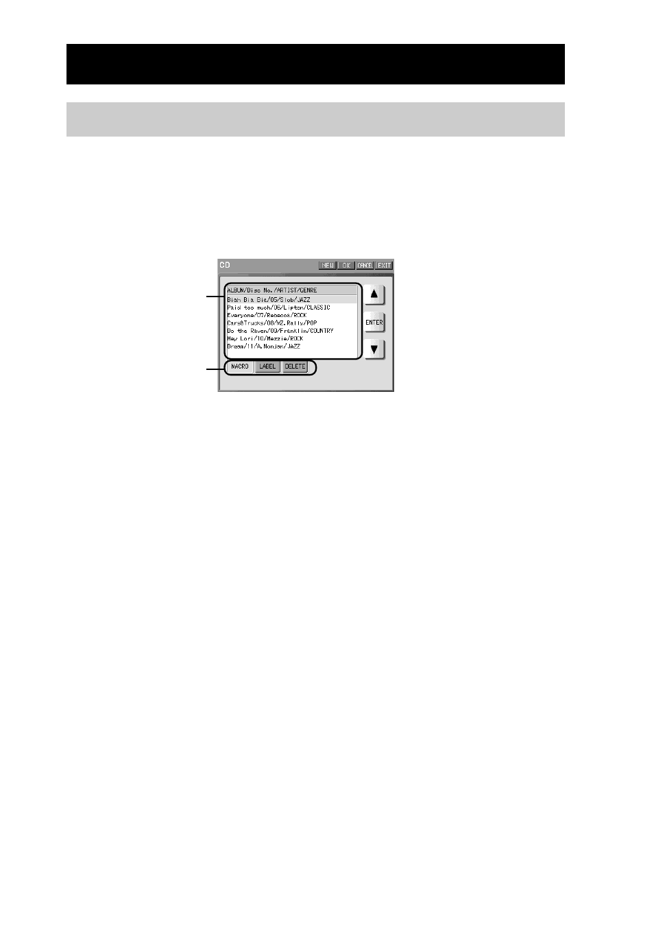 Programming a list element, About the edit display for a list element | Sony RM-NX7000 User Manual | Page 148 / 252