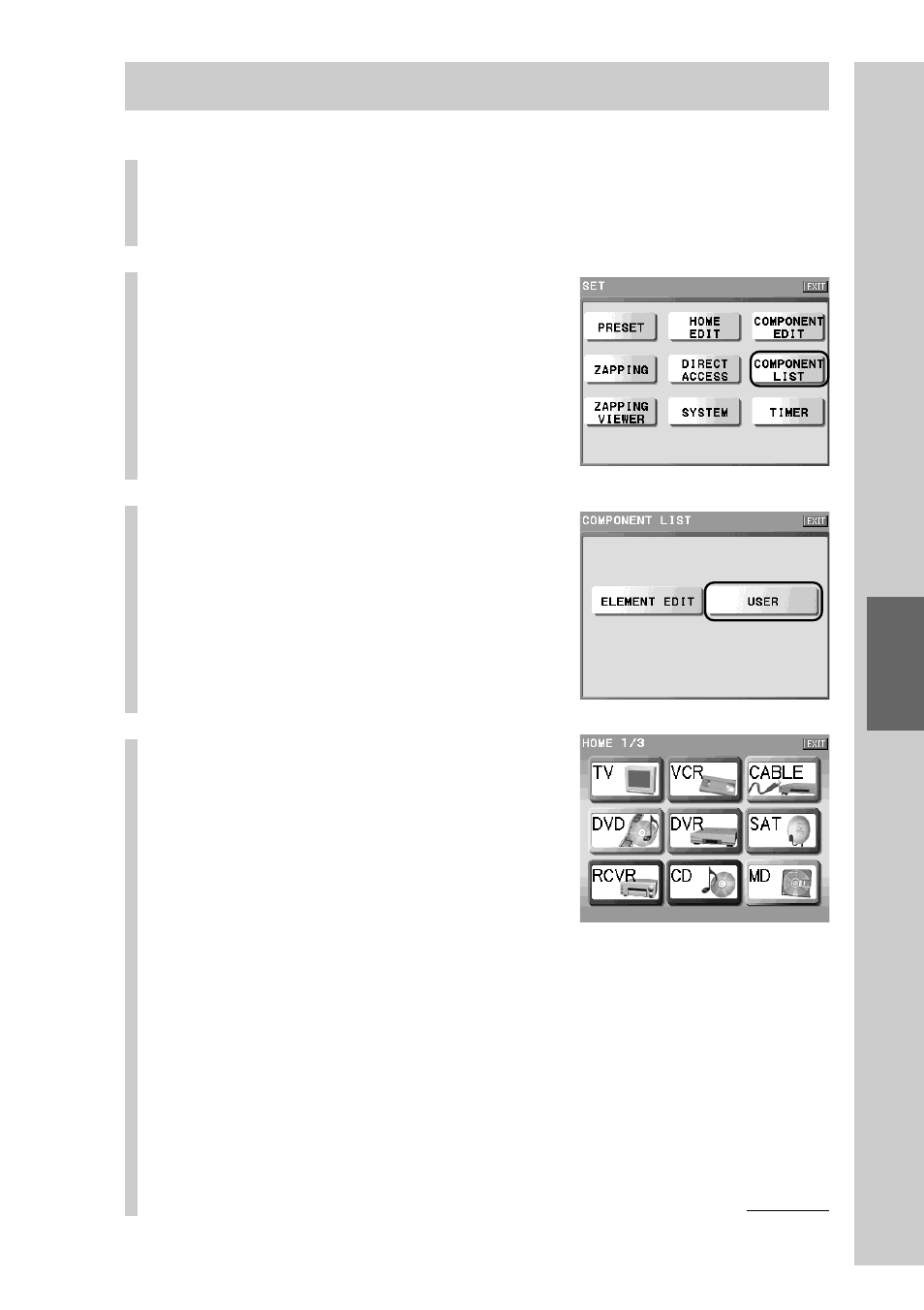 Creating a user list key | Sony RM-NX7000 User Manual | Page 159 / 252
