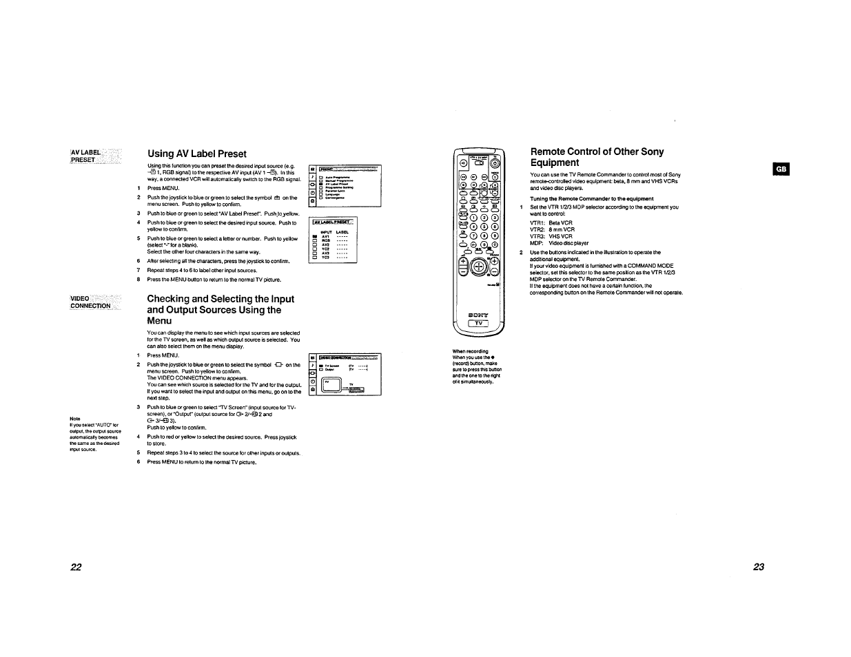 Sony KP-41S5U User Manual | Page 13 / 78