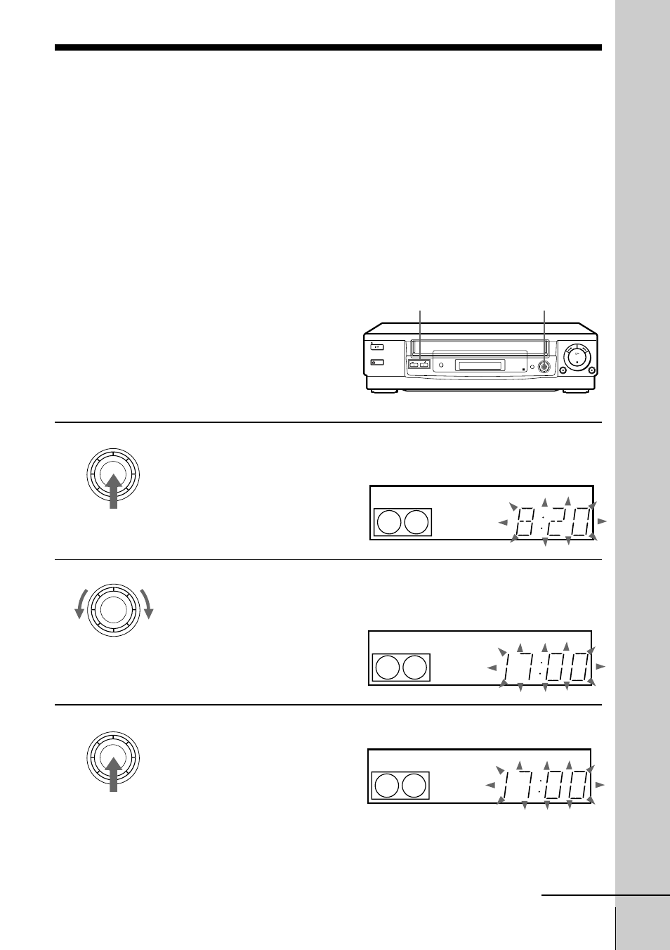 Recording tv programmes using the easy timer, Setting the easy timer | Sony SLV-ED10MJ User Manual | Page 25 / 47