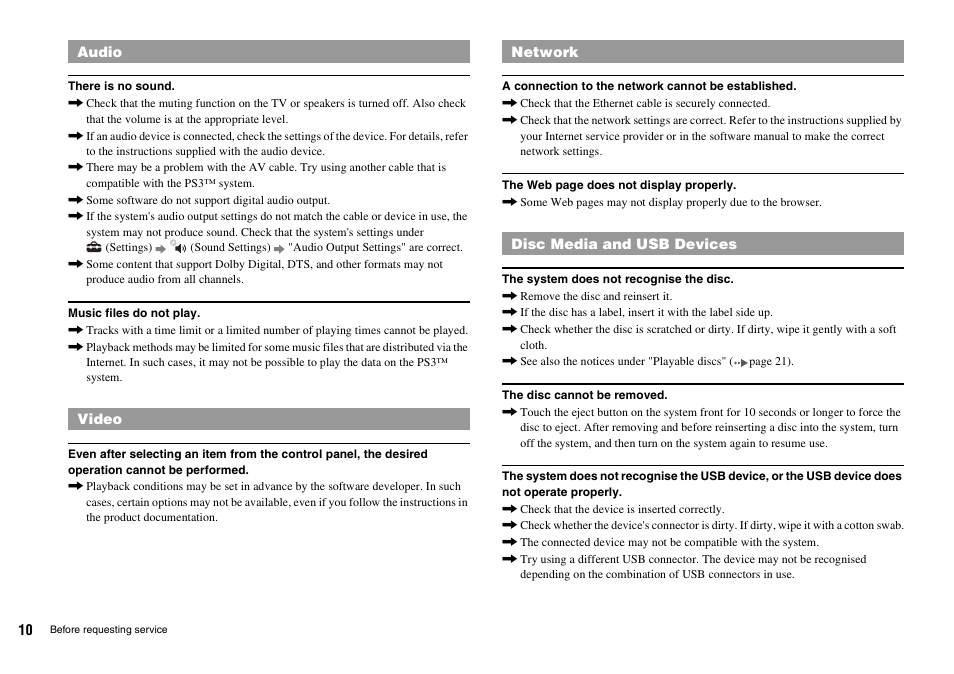 Sony Playstation 3 CECHL04 User Manual | Page 10 / 28