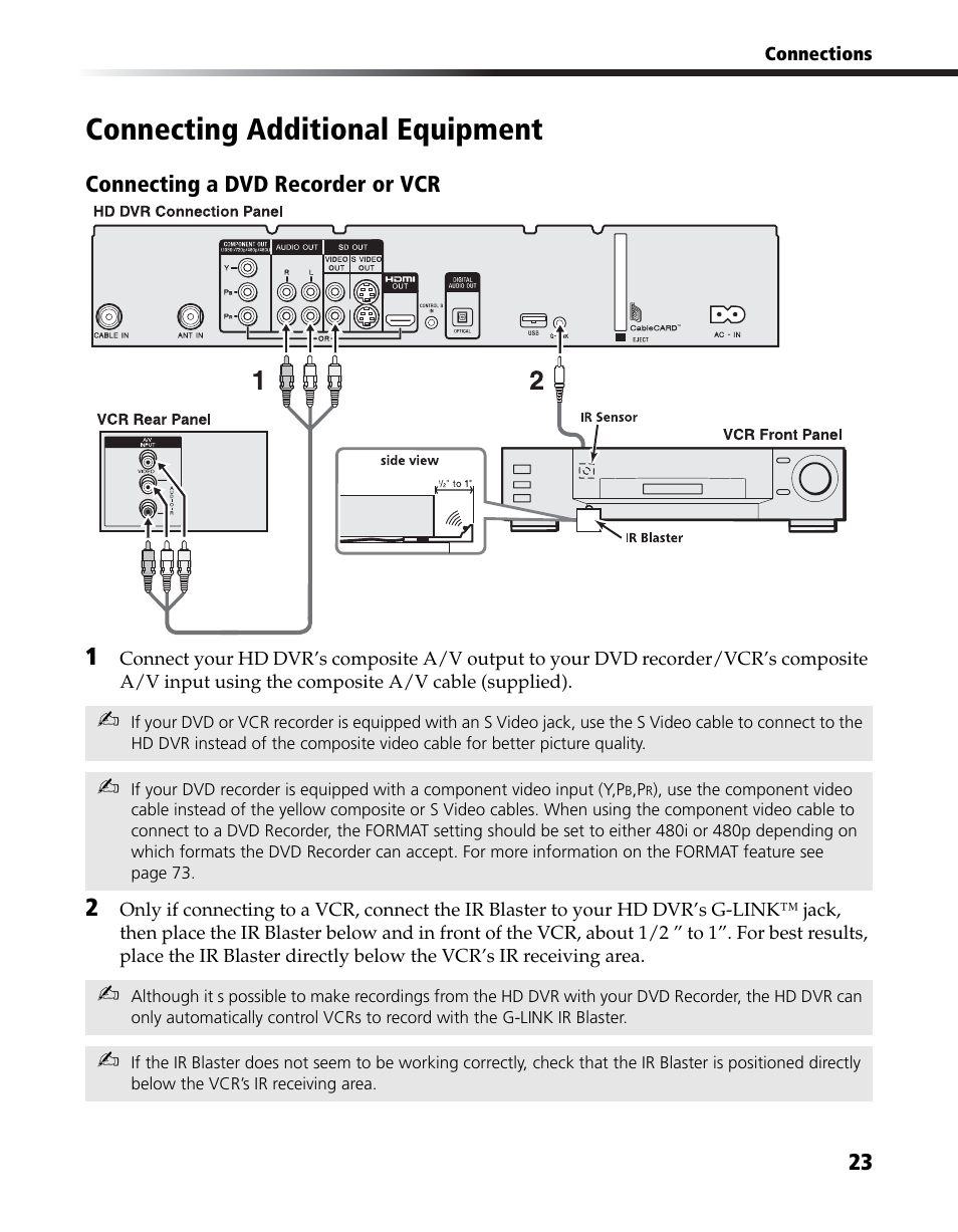 Connecting additional equipment | Sony DHG-HDD250 User Manual | Page 29 / 104