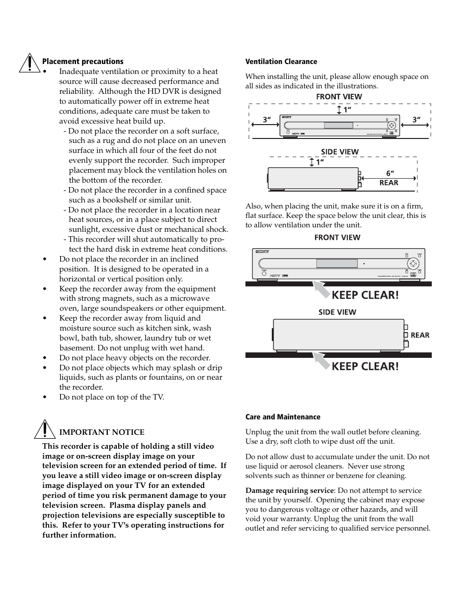 Sony DHG-HDD250 User Manual | Page 5 / 104