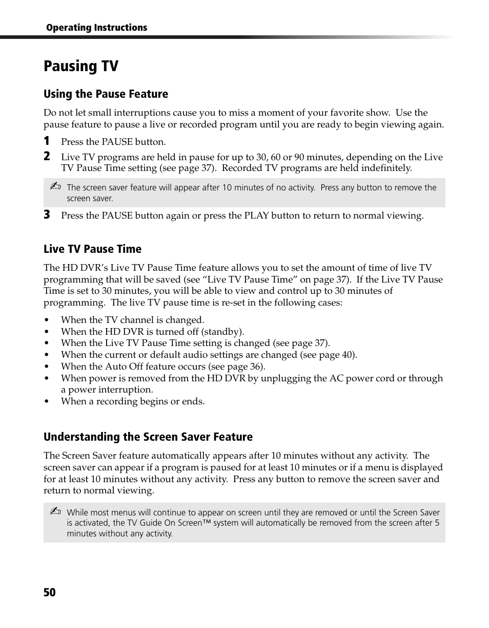 Pausing tv | Sony DHG-HDD250 User Manual | Page 56 / 104