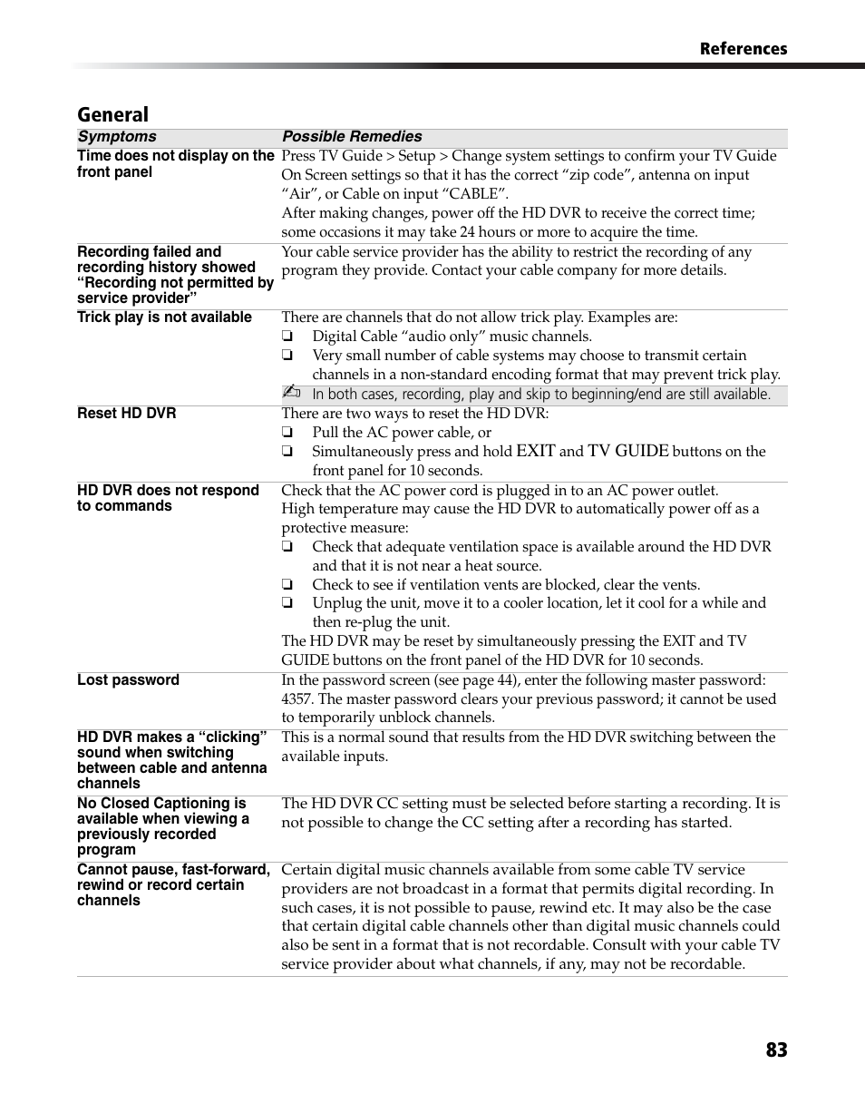 83 general | Sony DHG-HDD250 User Manual | Page 89 / 104