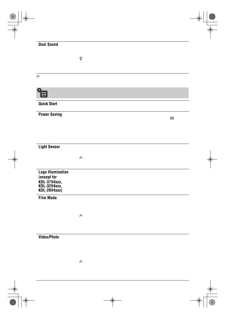 Sony Bravia KDL-26V4700 User Manual | Page 24 / 36