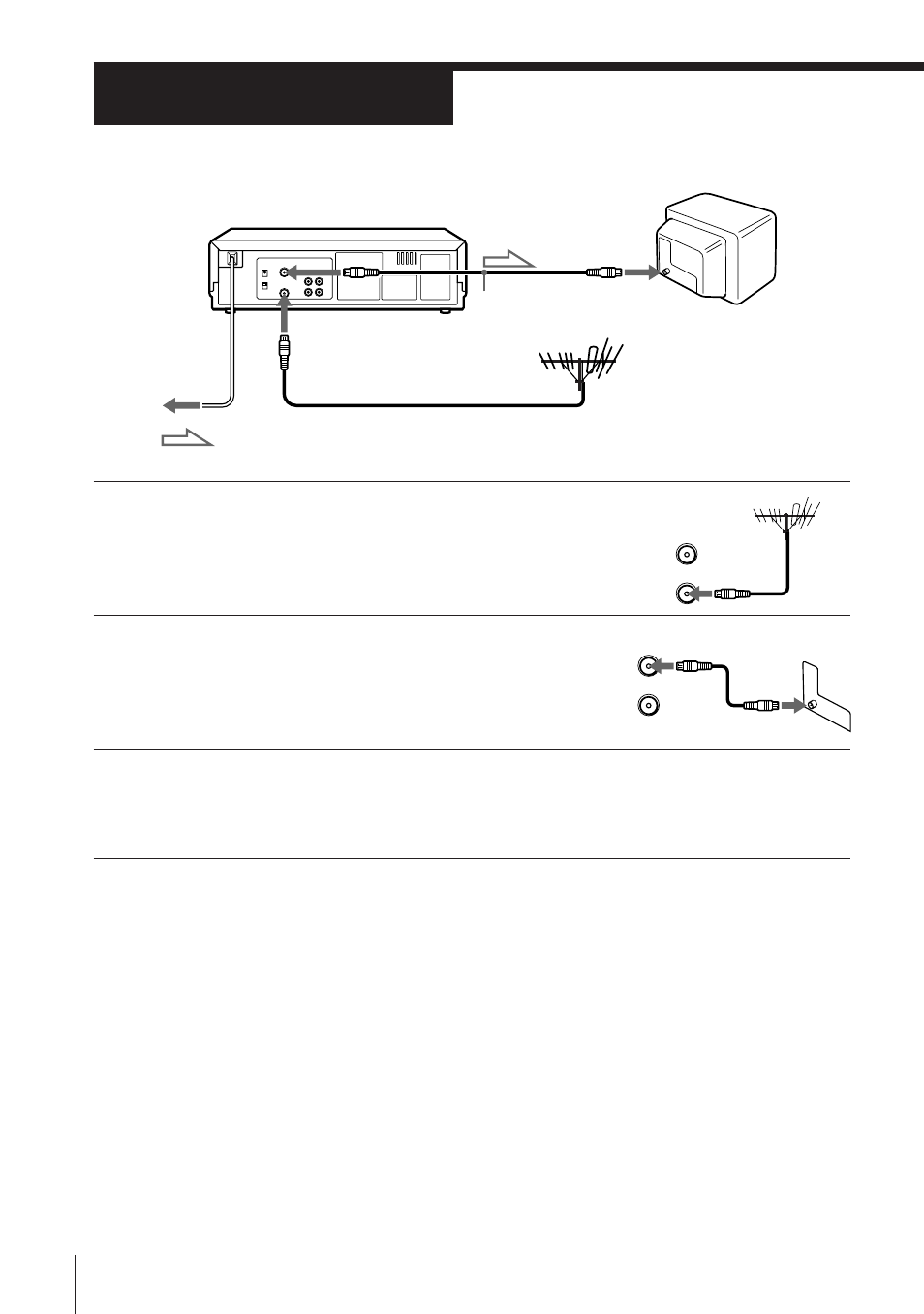 Connecting the unit, Step 3 | Sony SLV-XA37SG User Manual | Page 6 / 24