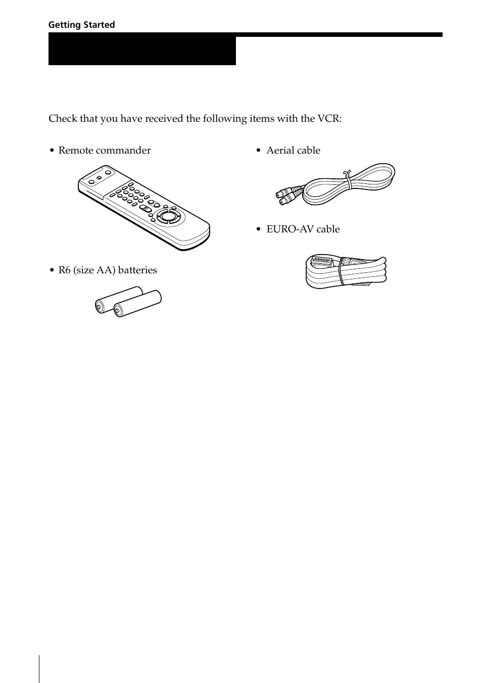 Unpacking, Step 1 | Sony PAL NTSC 4.43 SLV-SE80UX User Manual | Page 4 / 80