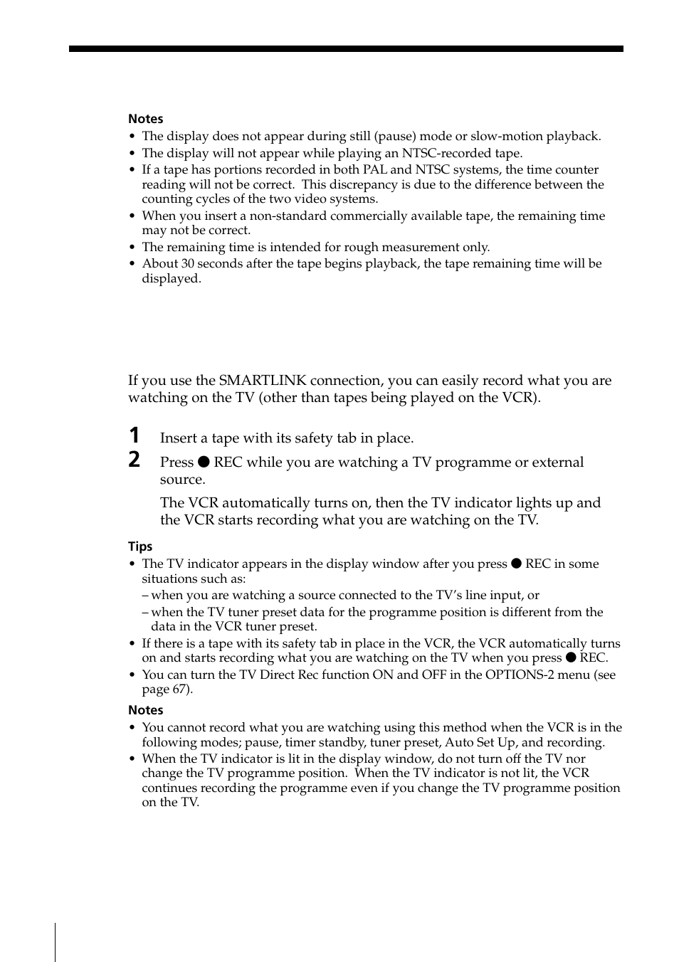 Sony PAL NTSC 4.43 SLV-SE80UX User Manual | Page 40 / 80