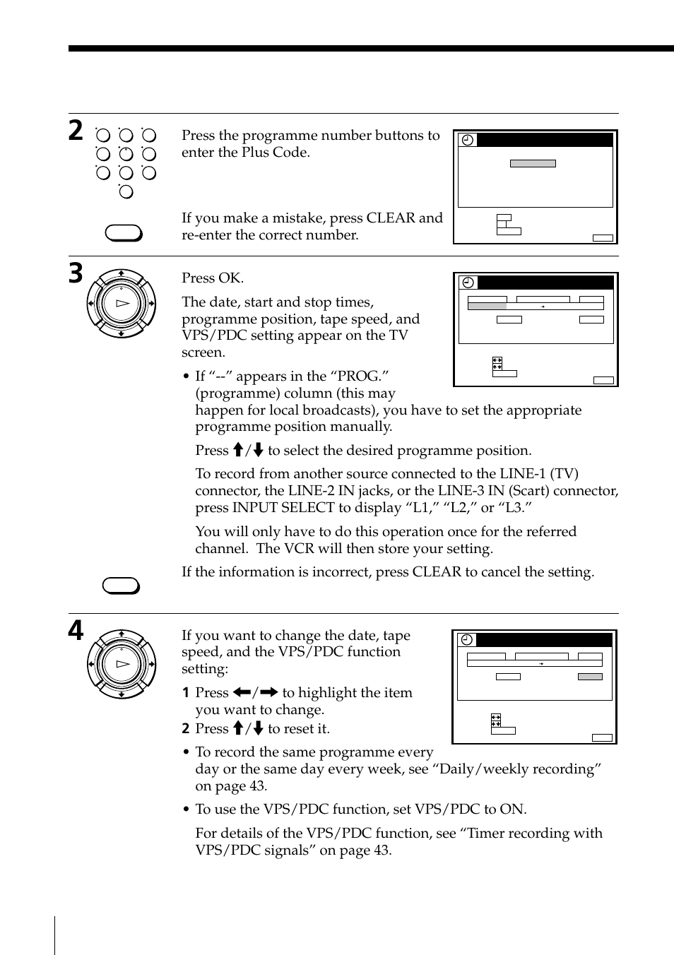 Basic operations | Sony PAL NTSC 4.43 SLV-SE80UX User Manual | Page 42 / 80