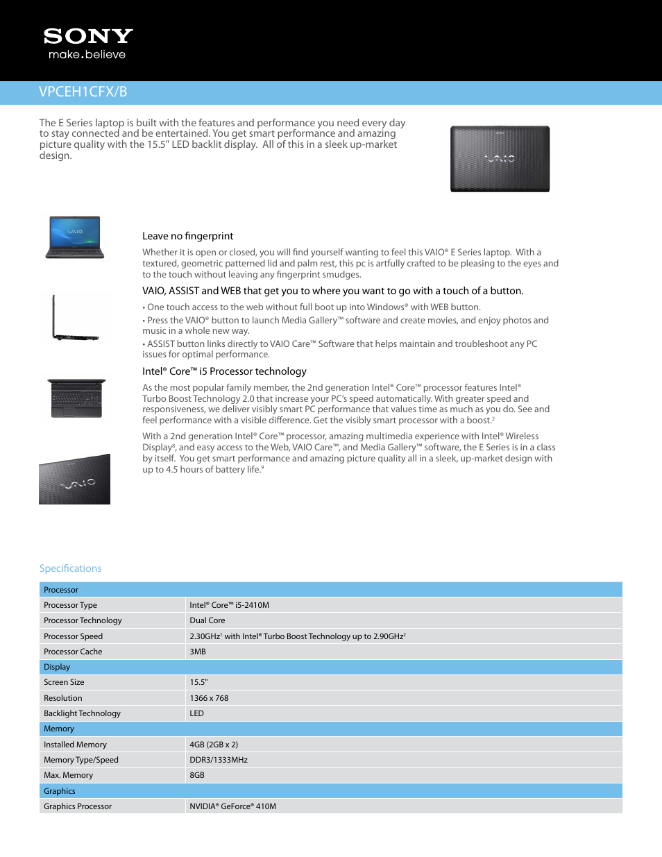 Sony A8N-SLI User Manual | 3 pages