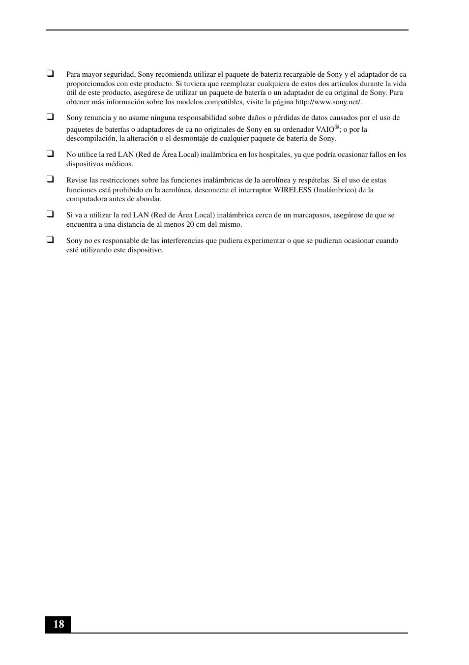 Sony VPCYB User Manual | Page 18 / 28