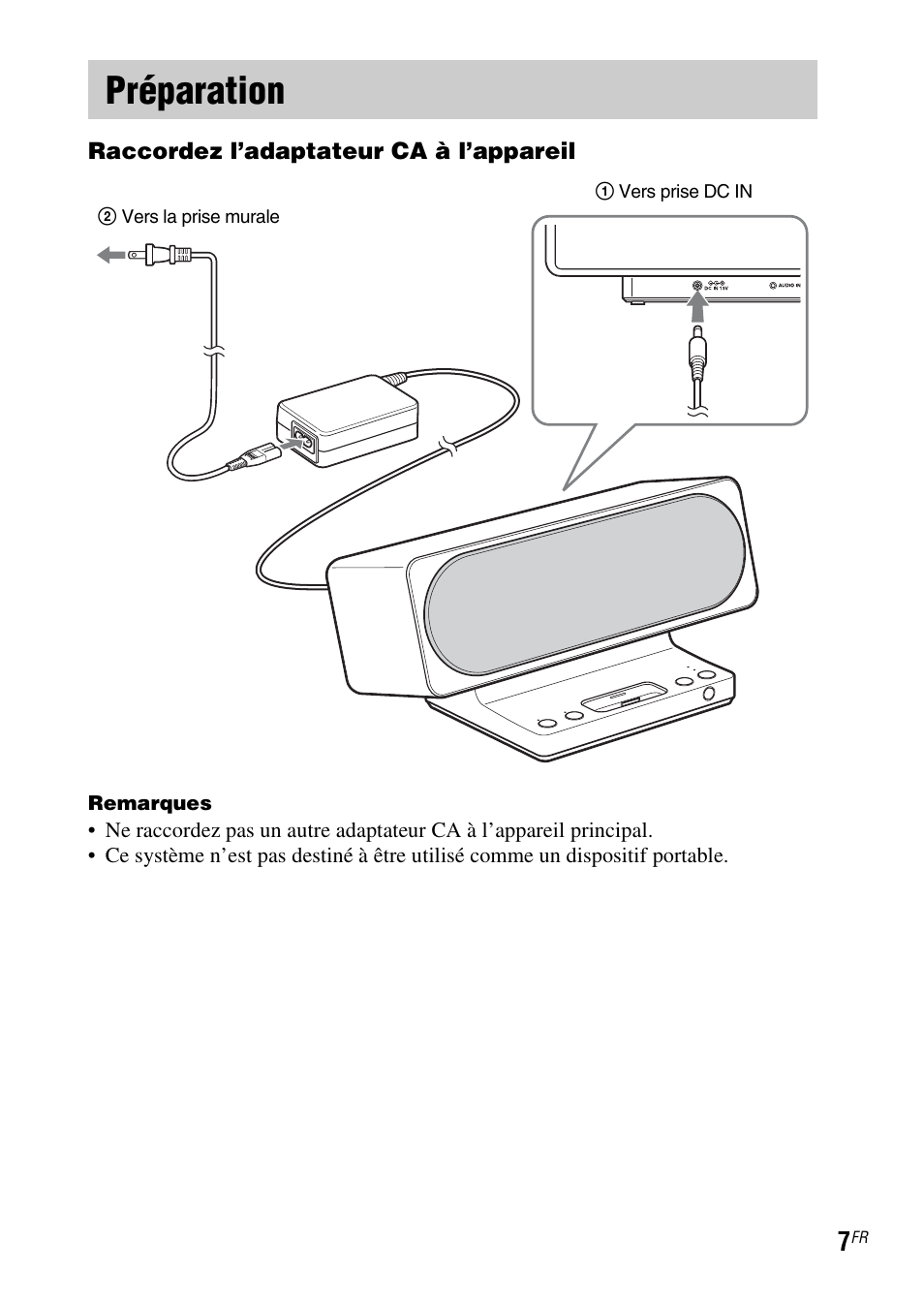 Préparation | Sony IPOD SRS-GU10IP User Manual | Page 21 / 44