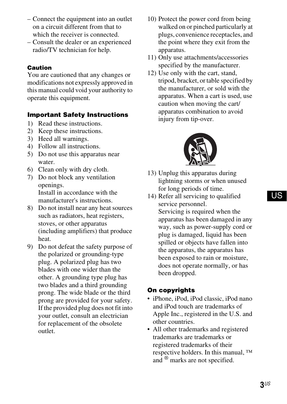 Sony IPOD SRS-GU10IP User Manual | Page 3 / 44