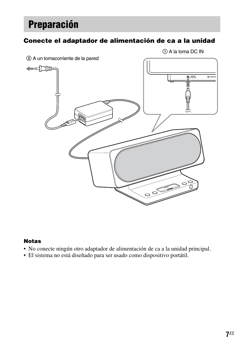 Preparación | Sony IPOD SRS-GU10IP User Manual | Page 35 / 44