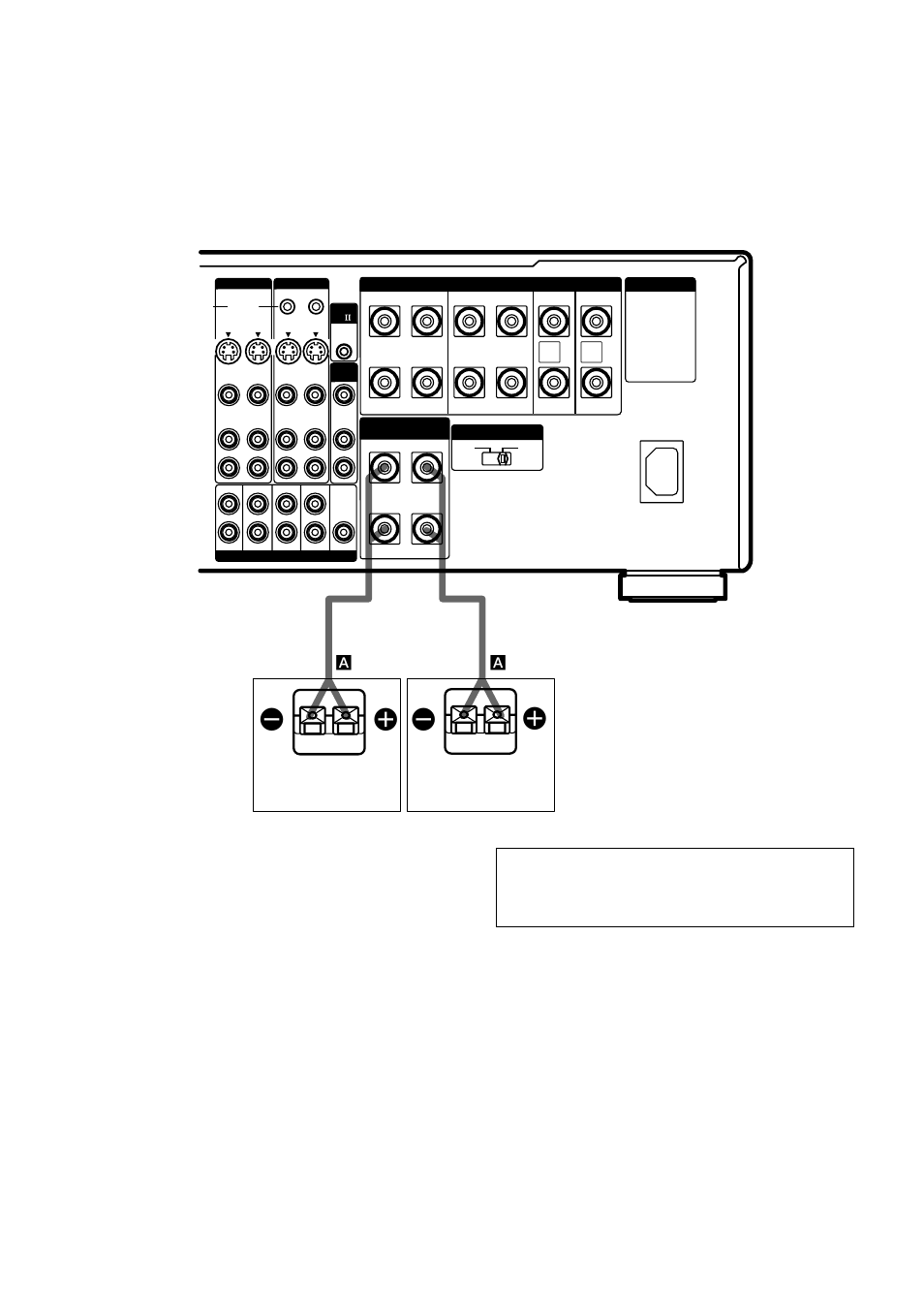 Ee e e, Another room hookups, Speaker impedance | Speaker system hookup (continued) | Sony STR-DA5ES User Manual | Page 18 / 96