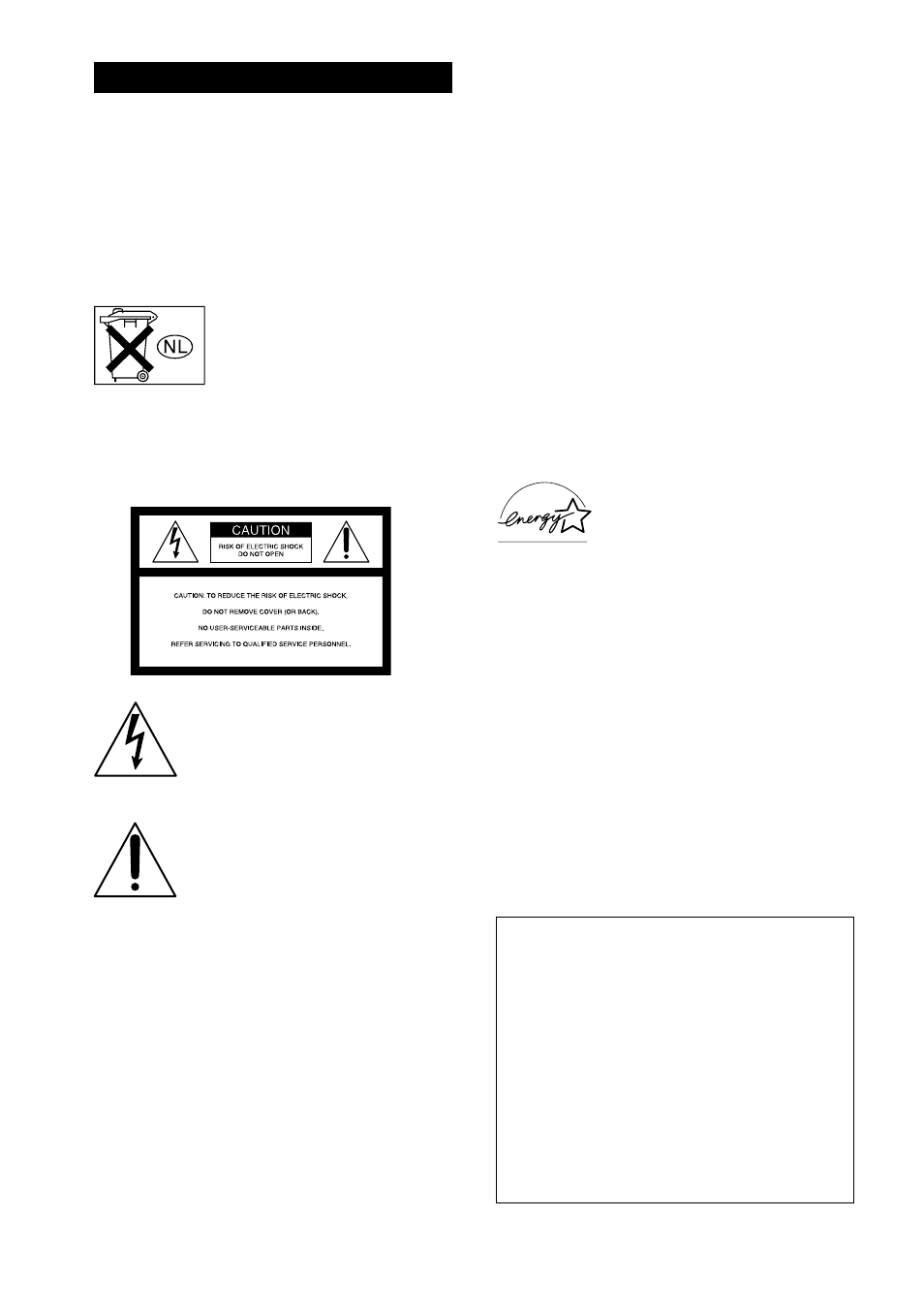 Warning | Sony STR-DA5ES User Manual | Page 2 / 96