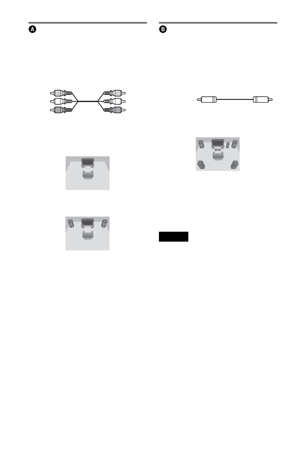 Connecting to audio l/r input jacks, Connecting to a digital audio input jack | Sony DVP-NS47P User Manual | Page 20 / 84