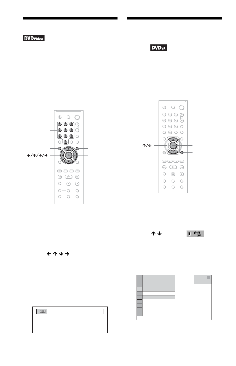 L1 - using the dvd’s menu, N (26), Using the dvd’s menu | Selecting “original” or “play list” in dvd-vr mode | Sony DVP-NS47P User Manual | Page 26 / 84