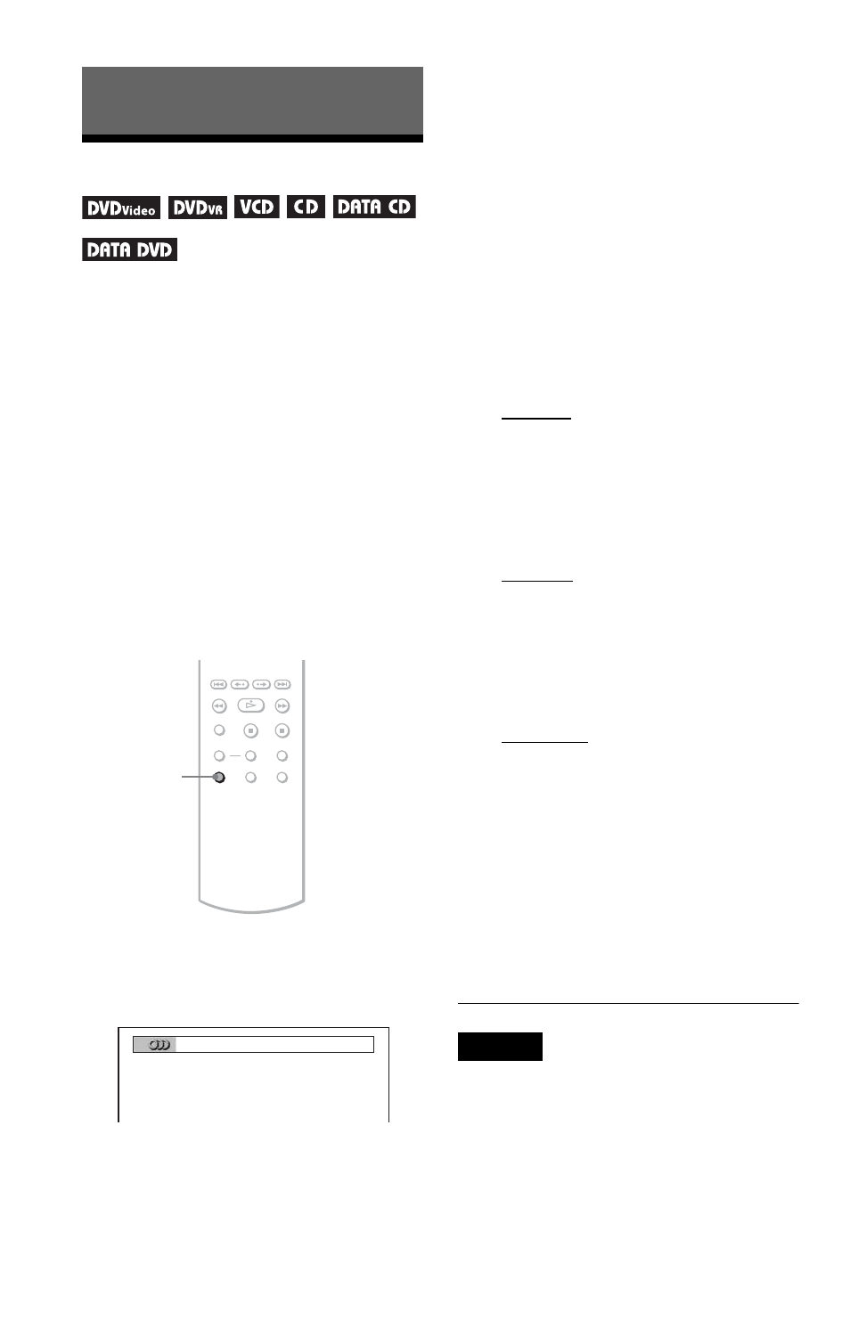 L0 - sound adjustments, L1 - changing the sound, Sound adjustments | Changing the sound | Sony DVP-NS47P User Manual | Page 40 / 84