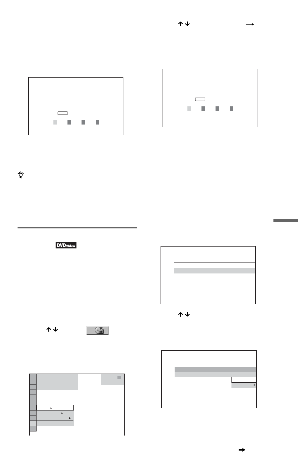 Parental control (limited playback) | Sony DVP-NS47P User Manual | Page 55 / 84